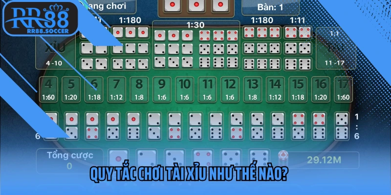 Quy tắc chơi tài xỉu như thế nào?